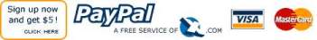 Sign up for Pay Pal get 5.00 free.