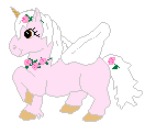 Unicorn  Pink Yellow Feet